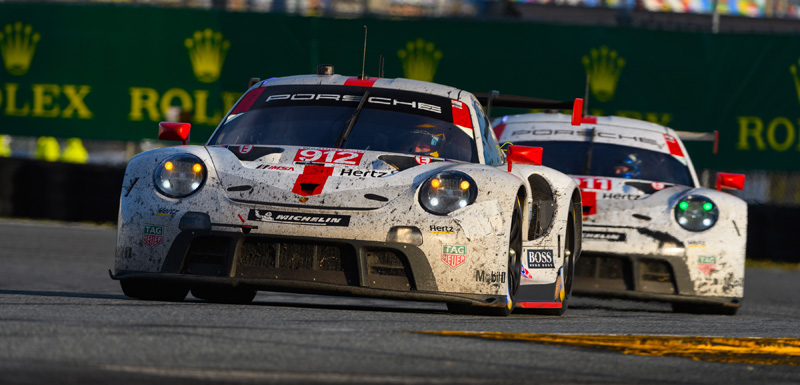 Daytona Rolex 24 Hours -Double Porsche Podiums in IMSA Debut of 911 RSR-19. 